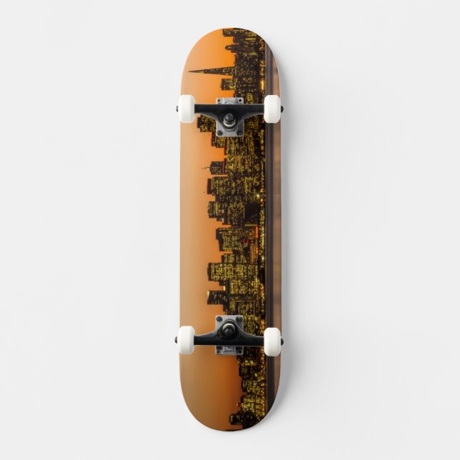 Härlig solnedgång i San Francisco Skateboard Bräda 19,5 Cm (Framsida)