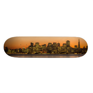 Härlig solnedgång i San Francisco Skateboard Bräda 19,5 Cm