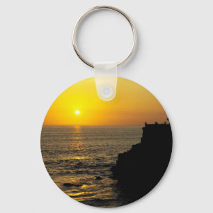härlig solnedgång på den Bali ön Nyckelring