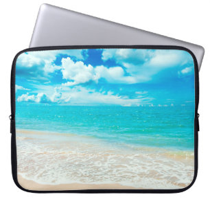 Härlig sommarstrand laptop sleeve