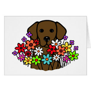 Härlig SoulchokladLabrador illustration Hälsningskort