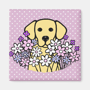 Härlig SoulgultLabrador illustration Magnet