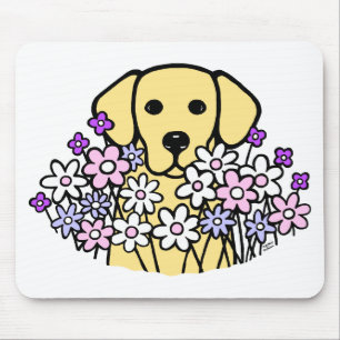 Härlig SoulgultLabrador illustration Musmatta