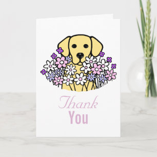 Härlig SoulgultLabrador illustration Tack Kort