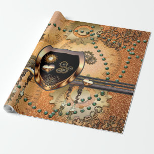 Härlig steampunk presentpapper
