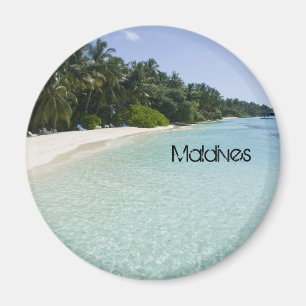 Härlig strand i maldives magnet