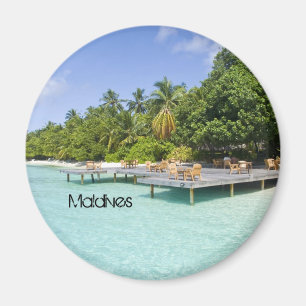 Härlig strand i maldives magnet