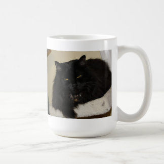 Härlig svart katt kaffemugg
