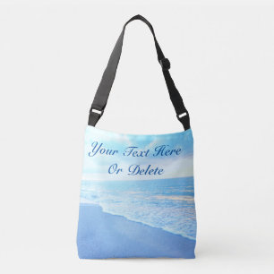 Härlig tote bags för turkospersonligstrand axelväska