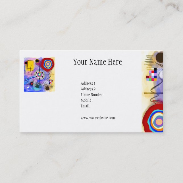 Härlig trädgård av blommakortet visitkort (Framsida)