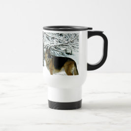 Härlig tysk mugg för herdependlarekaffe