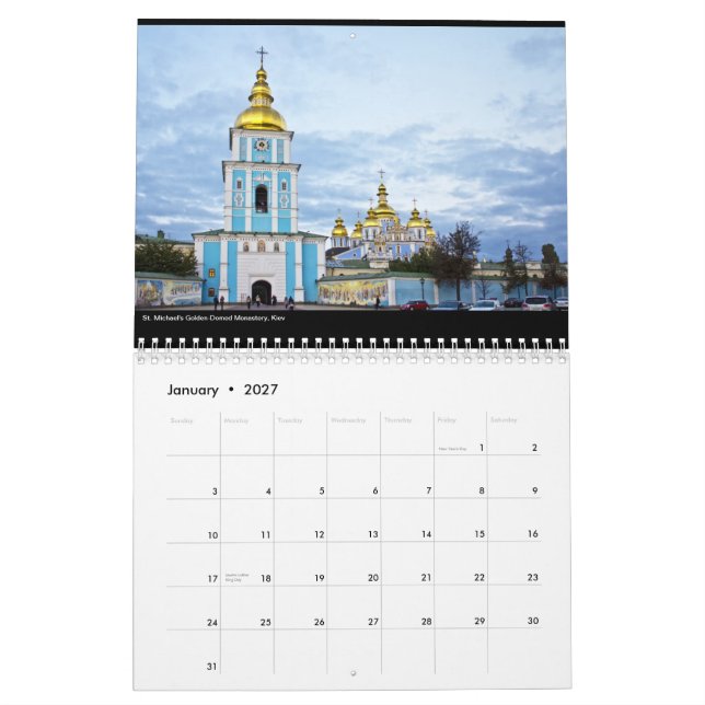 Härlig Ukraina 2014 kalender (Jan 2027)