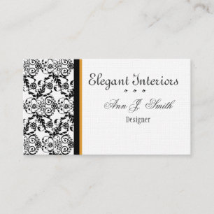 Härlig utsmyckad barock Deluxe damastast Visitkort