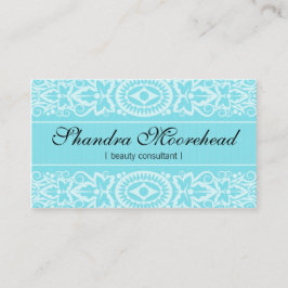 Härlig visitkort för Aquaskönhetkonsulent