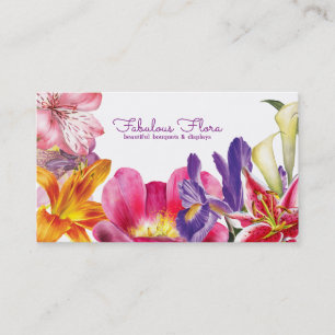 härlig visitkort för blommabröllopblomsterhandl
