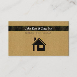 Härlig visitkort för fastighetmäklaresymbol