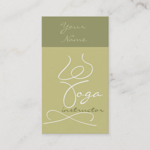 Härlig Yogainstruktörbuisnesscard Visitkort