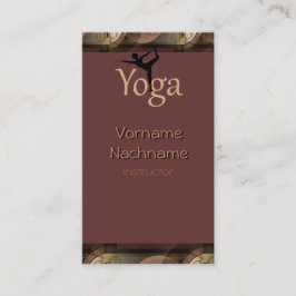 Härlig Yogainstruktörvisitkort Visitkort