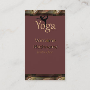 Härlig Yogainstruktörvisitkort Visitkort