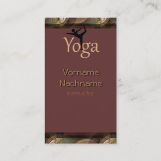 Härlig Yogainstruktörvisitkort Visitkort