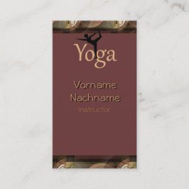 Härlig Yogainstruktörvisitkort Visitkort
