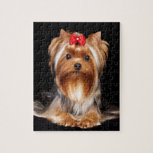 Härlig Yorkshire Terrier Pussel (Vertikal)