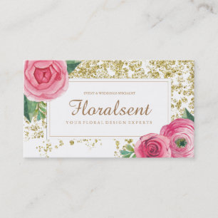 Härliga akvarellblommigtvisitkortar visitkort