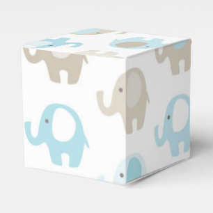 Härliga baby blue elefanter presentaskar