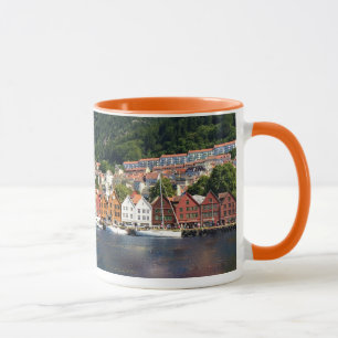 Härliga Bergen, norge Mugg