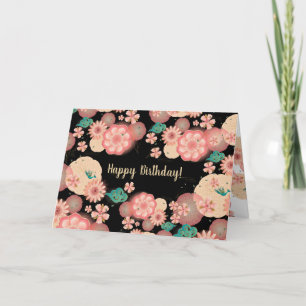 Härliga blom- blommor för prydnadrosaträdgård tack kort