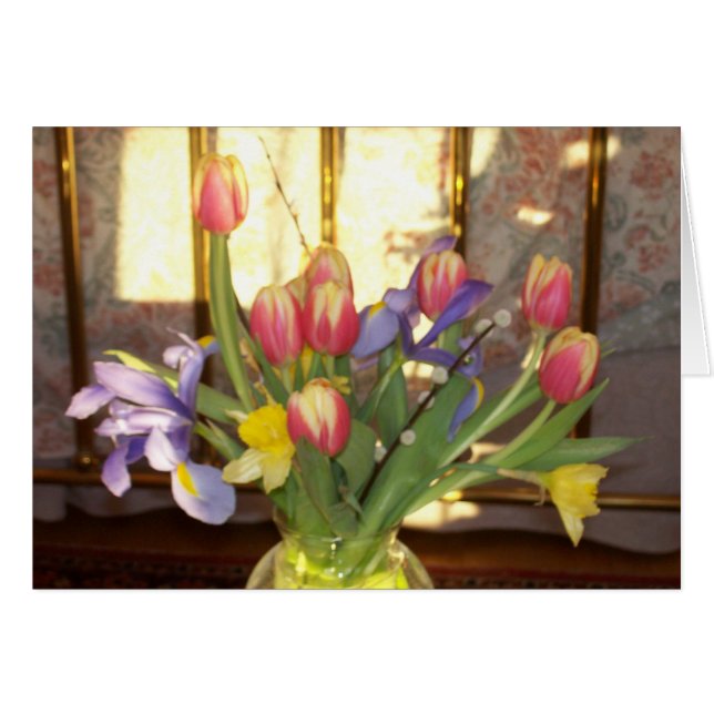 Härliga blommor OBS kort (Framsidan Horizontal)