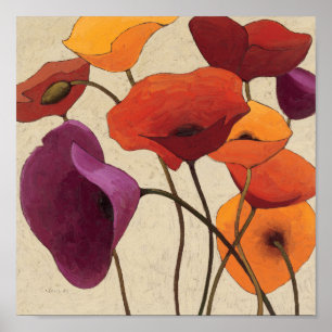 Härliga blommor poster