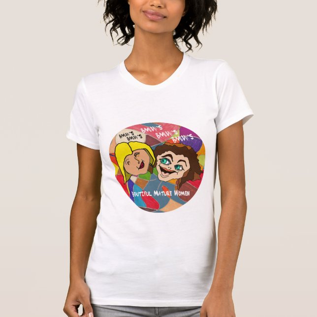 Härliga BMW - mogna kvinnor T-shirt (Framsida)