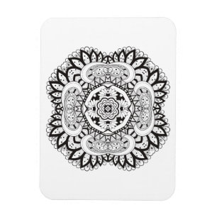 Härliga Deco kvadrerar klotter Magnet