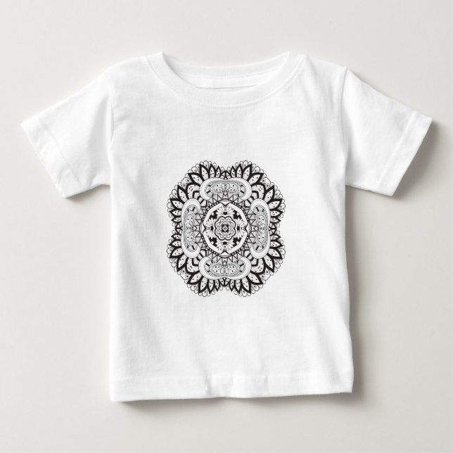 Härliga Deco kvadrerar klotter T-shirt (Framsida)