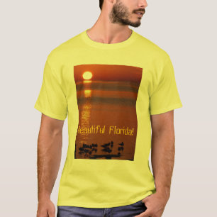 Härliga Florida! solnedgång över buktskjortan Tee Shirt