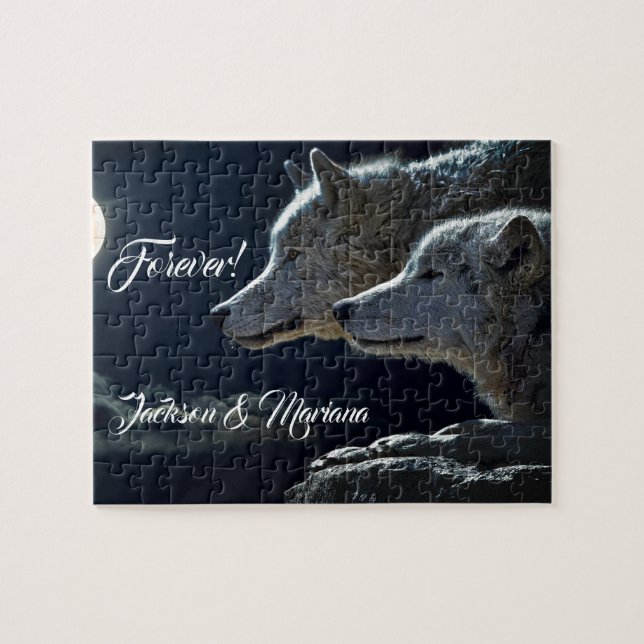 Härliga grå färgvarger på natten pussel (Horisontell)