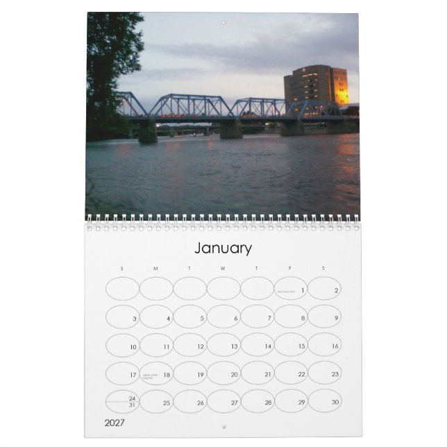 Härliga Grand Rapids 2011 Kalender (Jan 2027)