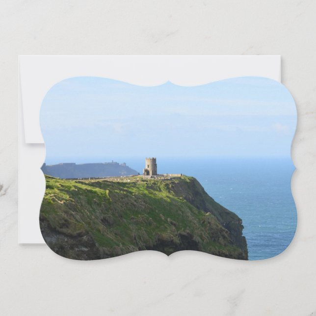 Härliga gröna klippor av Moher Inbjudningar (Framsida)
