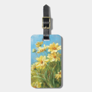 Härliga gula daisy bagagebricka