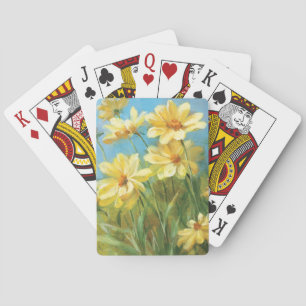 Härliga gula daisy casinokort
