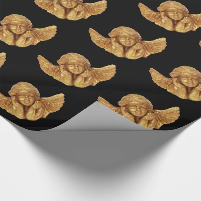 HÄRLIGA GULD- ÄNGELGÅVOR FÖR ELEGANT JUL PRESENTPAPPER (Hörn)