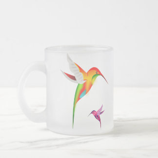 Härliga Hummingbirds (Colibri) Frostad Glasmugg