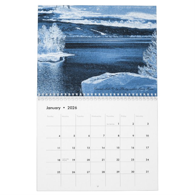 Härliga Idaho Kalender (Jan 2026)