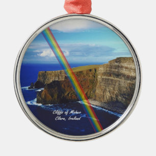 Härliga klippor av den Moher designen #2 Julgransprydnad Metall