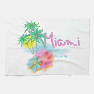 Härliga Miami Florida Kökshandduk
