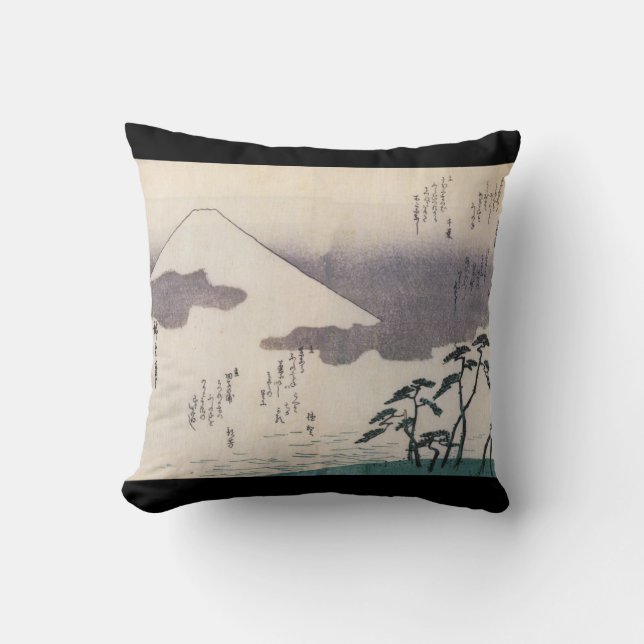 Härliga Mount Fuji i Japan circa 1800s Kudde (Framsida)