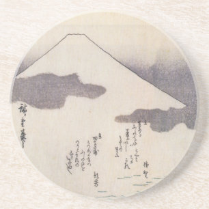 Härliga Mount Fuji i Japan, circa 1800s Underlägg Sandsten