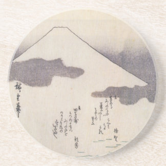 Härliga Mount Fuji i Japan, circa 1800s Underlägg Sandsten