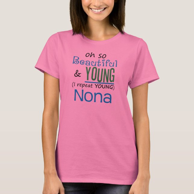 Härliga och barnNona T-shirt (Framsida)